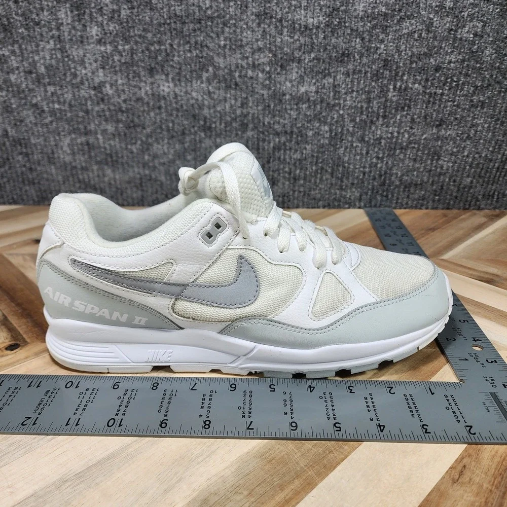 Authentic 2023 Nike Air Span 2 Mens 10.5 Running Recrafted White Wolf Grey Shoes
